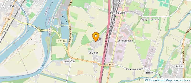 localisation de l'entreprise DOMAINE DU CHEF  ETOILE-SUR-RHONE