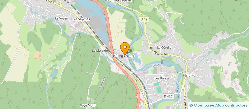 localisation de l'entreprise DOMAINE DU CHENE DORE  SAINT-NABORD