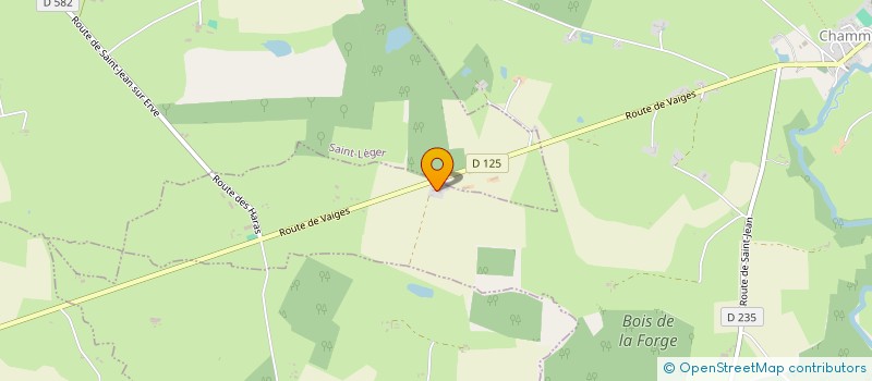 localisation de l'entreprise DOMAINE DU CHENE VERT  SAINTE-SUZANNE-ET-CHAMMES