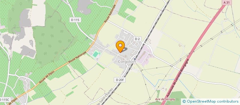 localisation de l'entreprise DOMAINE DU CLOS DES POULETTES à CORGOLOIN