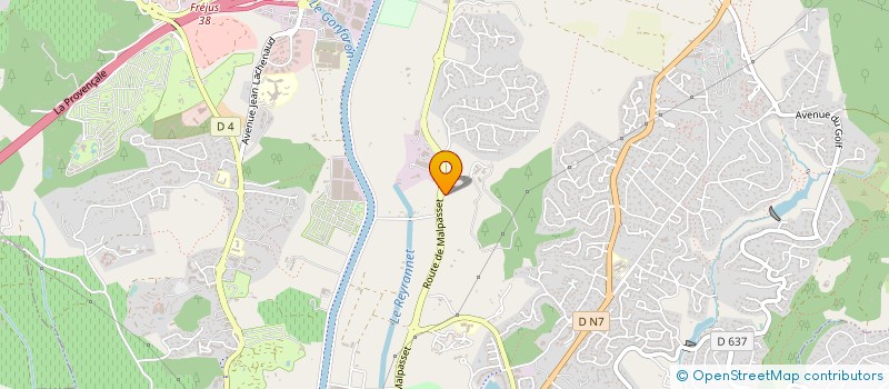 localisation de l'entreprise DOMAINE DU CLOS DES ROSES à FREJUS