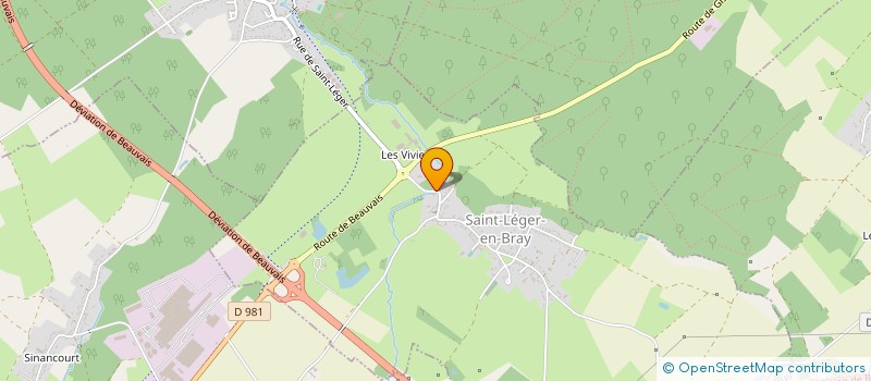 localisation de l'entreprise DOMAINE DU COLOMBIER  SAINT-LEGER-EN-BRAY