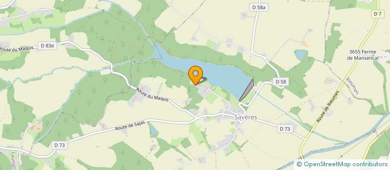 localisation de l'entreprise DOMAINE DU COUSTADET  SAVERES