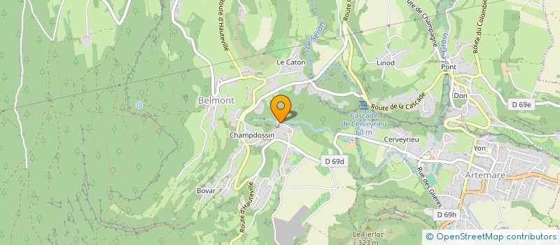 localisation de l'entreprise DOMAINE DU FLON SARL à VALROMEY-SUR-SERAN