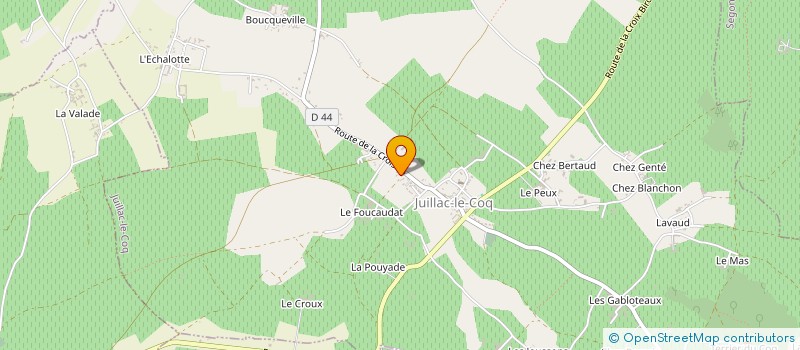 localisation de l'entreprise DOMAINE DU FRESNE à JUILLAC-LE-COQ