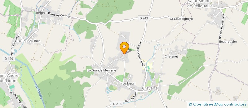 localisation de l'entreprise DOMAINE DU GERZEAU  CRAVANS