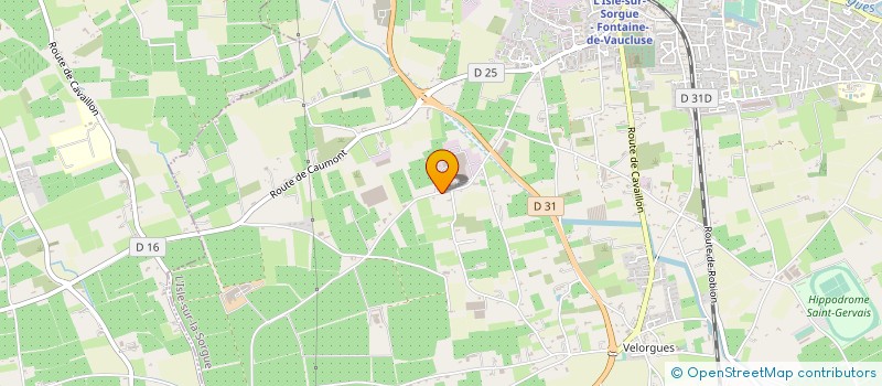 localisation de l'entreprise DOMAINE DU GRAND PIGEOLET à L'ISLE-SUR-LA-SORGUE