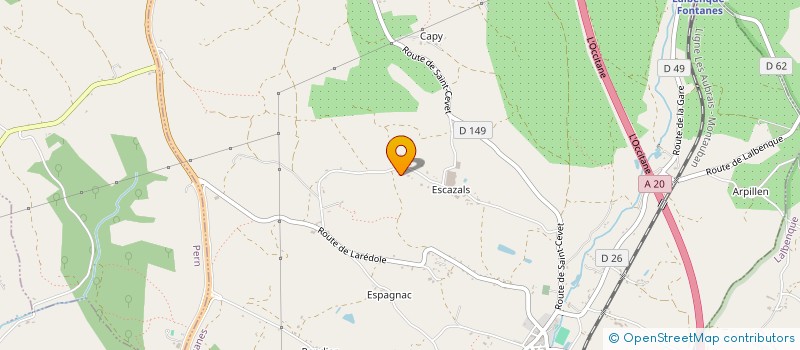 localisation de l'entreprise DOMAINE DU GREZALS  VAYLATS