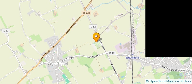 localisation de l'entreprise DOMAINE DU GROENE VELD  ZEGERSCAPPEL