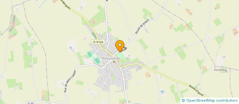 localisation de l'entreprise DOMAINE DU GROENHOF  REXPOEDE