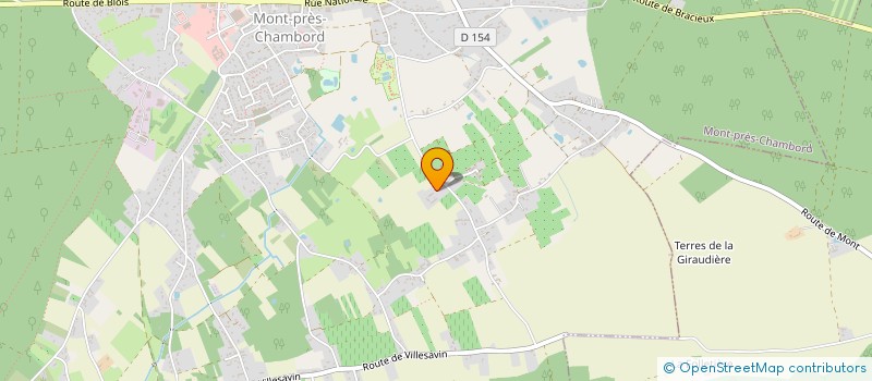 localisation de l'entreprise DOMAINE DU GUE LA GUETTE  FONTAINES EN SOLOGNE