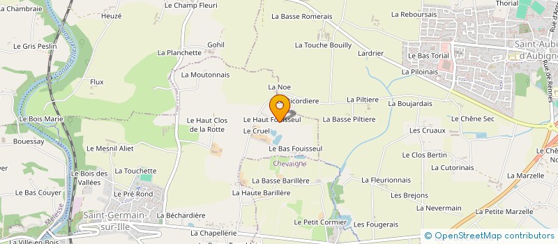 localisation de l'entreprise DOMAINE DU HAUT FOUISSEUL  SAINT-GERMAIN-SUR-ILLE
