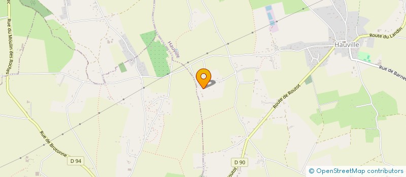 localisation de l'entreprise DOMAINE DU MANOIR DE LA HOUSSAYE  HAUVILLE