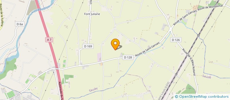 localisation de l'entreprise DOMAINE DU MANSON  SAUZET