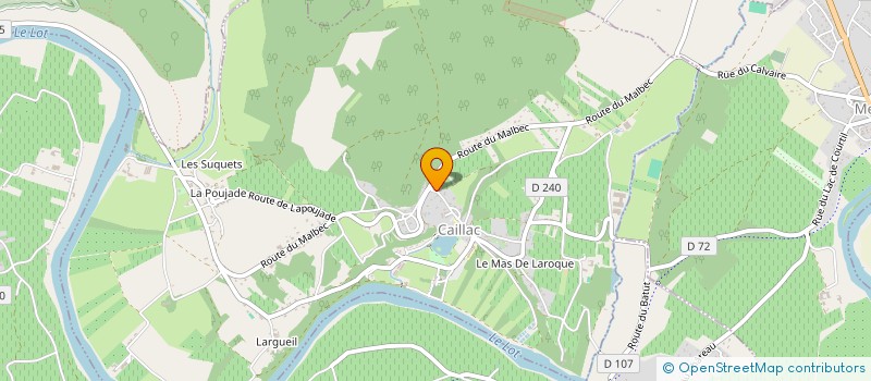 localisation de l'entreprise DOMAINE DU MAS VIEL  CAILLAC