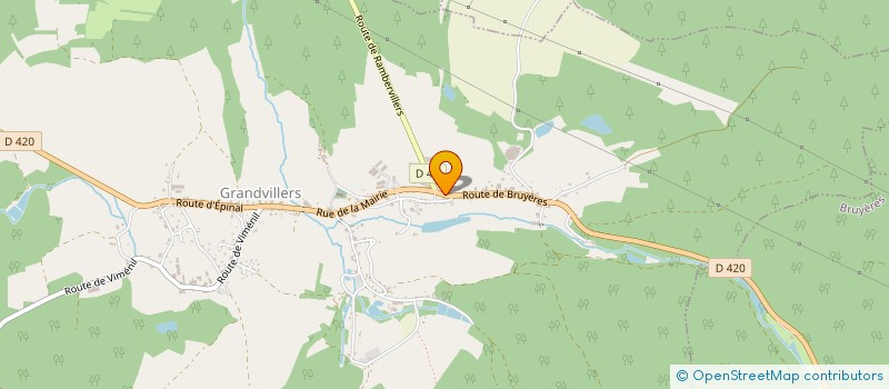 localisation de l'entreprise DOMAINE DU PARC CRL  GRANDVILLERS