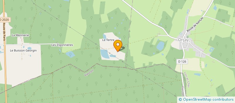 localisation de l'entreprise DOMAINE DU PARC DE MENARS  THEILLAY