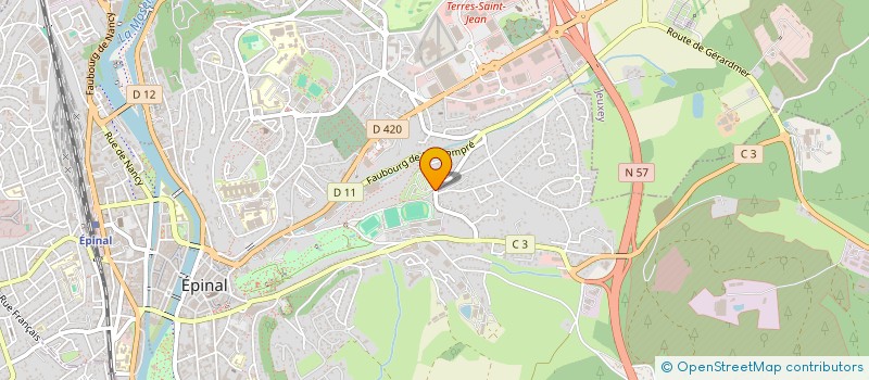 localisation de l'entreprise DOMAINE DU PARC DU CHATEAU  EPINAL