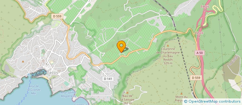 localisation de l'entreprise DOMAINE DU PATERNEL  CASSIS