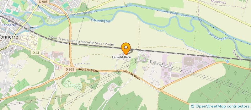 localisation de l'entreprise DOMAINE DU PETIT BERU à TONNERRE