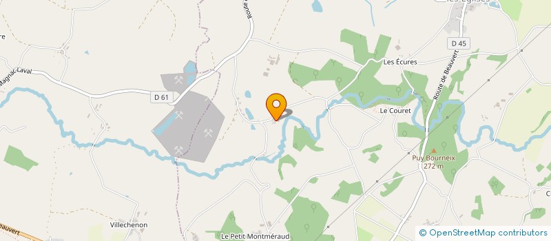 localisation de l'entreprise DOMAINE DU PEU à SAINT-HILAIRE-LA-TREILLE