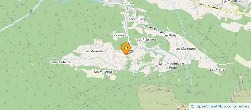 localisation de l'entreprise DOMAINE DU PILON  SIMIANE-COLLONGUE