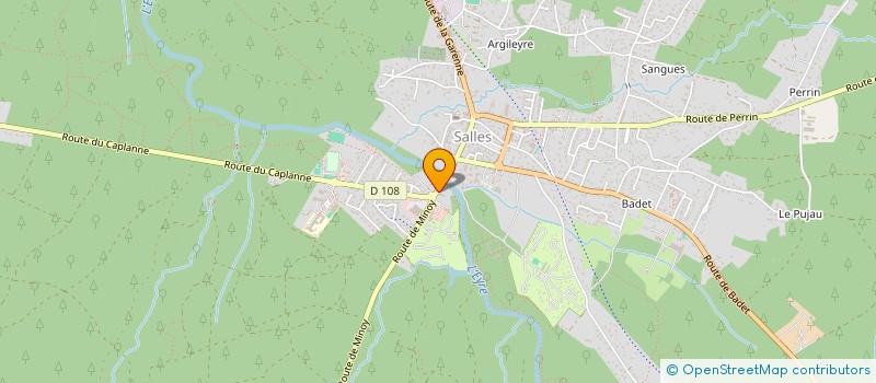 localisation de l'entreprise DOMAINE DU PONT DE L'EYRE  SALLES