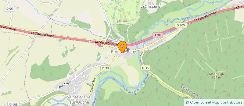 localisation de l'entreprise DOMAINE DU PONT DE PANY  SAINTE-MARIE-SUR-OUCHE