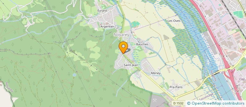 localisation de l'entreprise DOMAINE DU POYET à NOYAREY