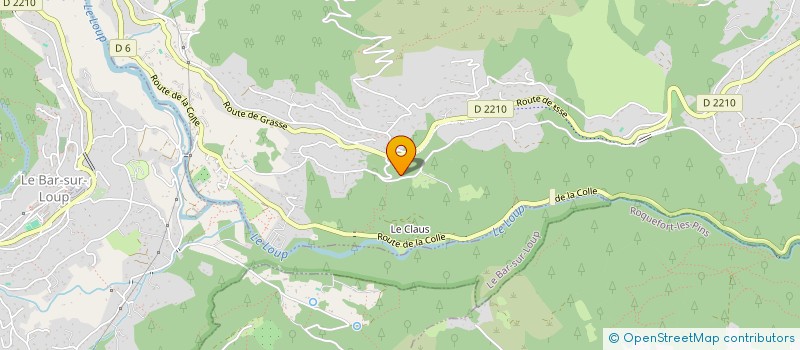 localisation de l'entreprise DOMAINE DU PRIEURE  TOURRETTES-SUR-LOUP