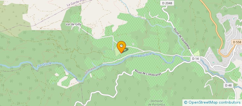 localisation de l'entreprise DOMAINE DU PRIGNON  GRIMAUD