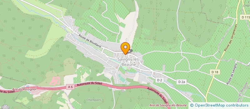localisation de l'entreprise DOMAINE DU PUY DE L'OURS à SAVIGNY-LES-BEAUNE