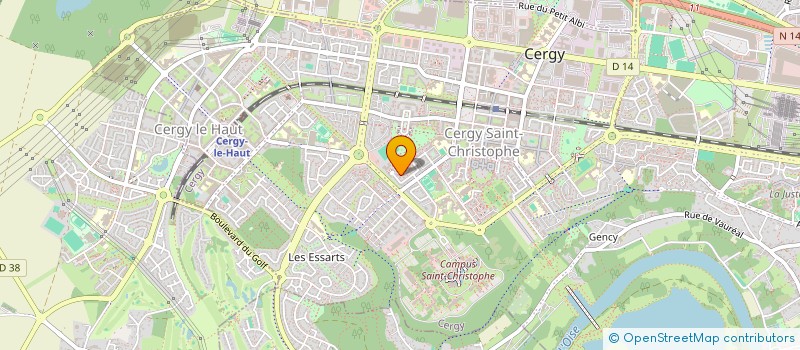 localisation de l'entreprise DOMAINE DU QUESNOY  CERGY