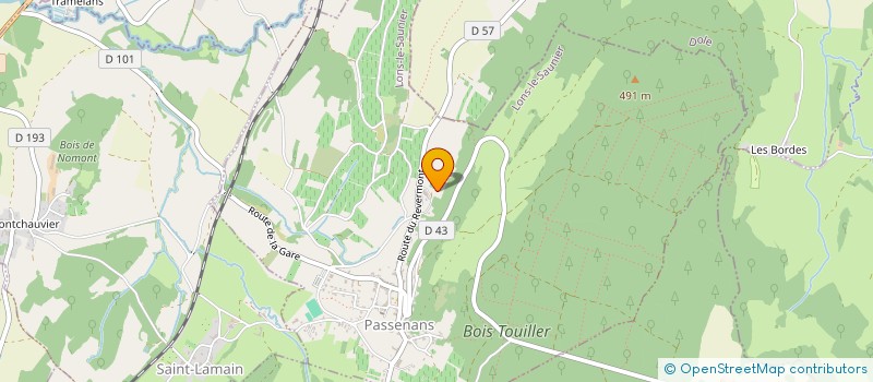 localisation de l'entreprise DOMAINE DU REVERMONT  PASSENANS