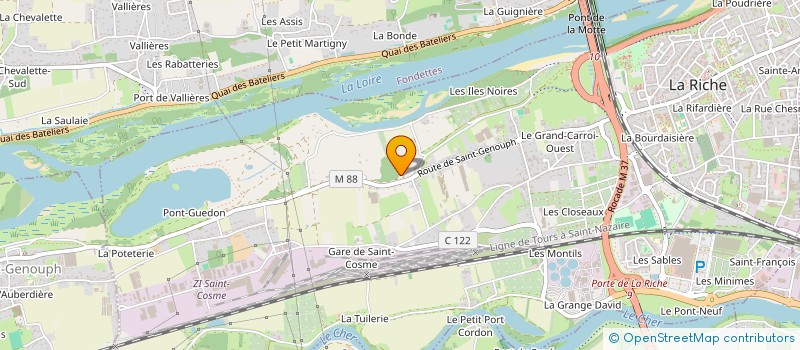 localisation de l'entreprise DOMAINE DU SAUGE  LA RICHE