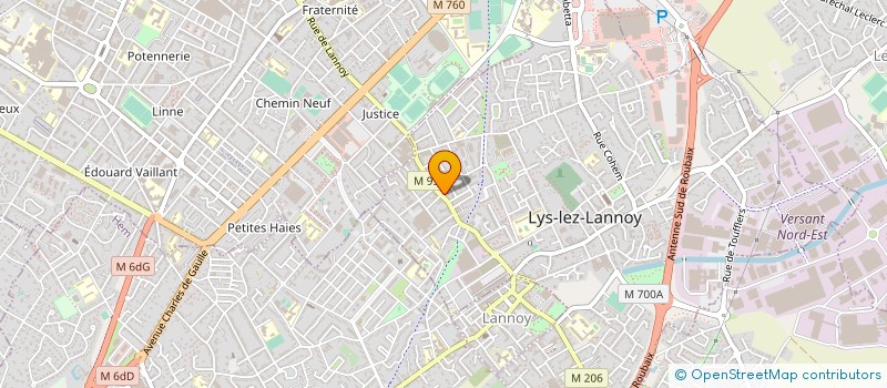localisation de l'entreprise DOMAINE DU TAWNY à LYS-LEZ-LANNOY