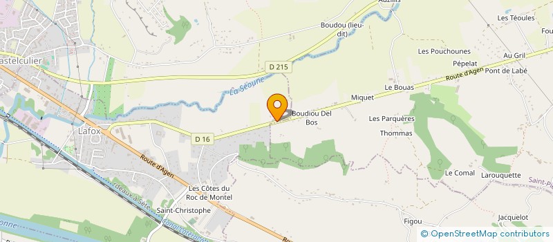 localisation de l'entreprise DOMAINE DU TERREY  LAFOX