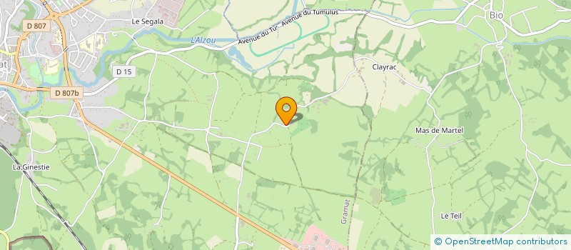 localisation de l'entreprise DOMAINE DU TERROU  GRAMAT