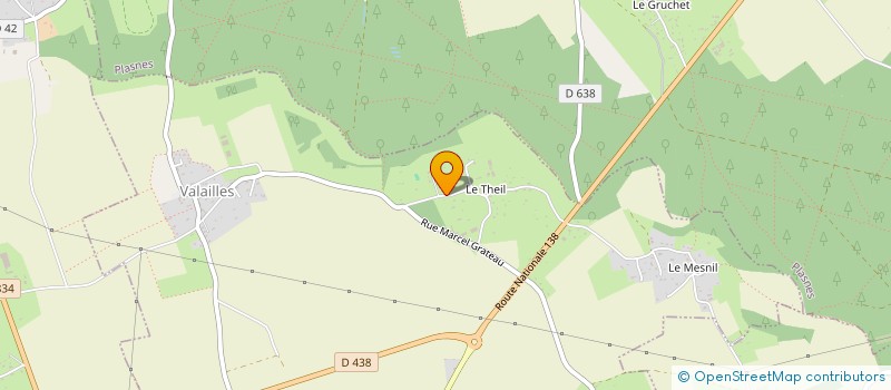 localisation de l'entreprise DOMAINE DU THEIL  VALAILLES