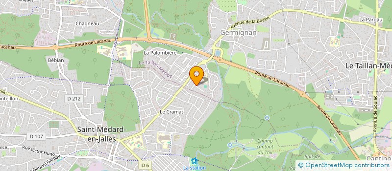 localisation de l'entreprise DOMAINE DU THIL  LE TAILLAN MEDOC