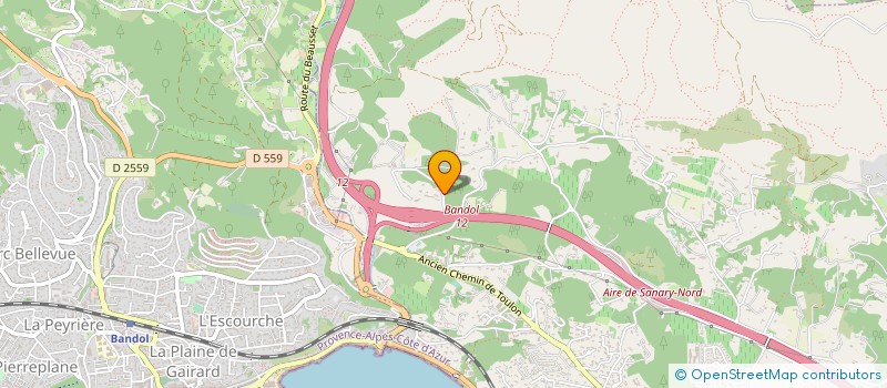 localisation de l'entreprise DOMAINE DU VAL D ARAN  SANARY SUR MER