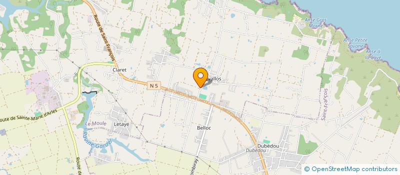 localisation de l'entreprise DOMAINE DU VEPELE à LE MOULE