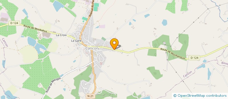 localisation de l'entreprise DOMAINE DU VERTOU  CANCON