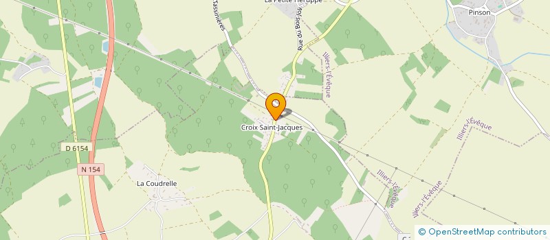 localisation de l'entreprise DOMAINE DU VIEUX PRESSOIR à LA MADELEINE-DE-NONANCOURT