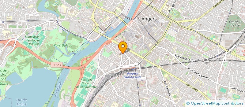 localisation de l'entreprise DOMAINE DU VIN à ANGERS