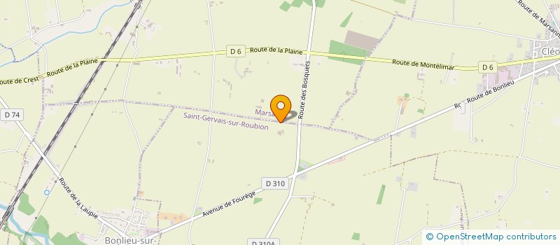 localisation de l'entreprise DOMAINE DU VIVIER  SAINT-GERVAIS-SUR-ROUBION