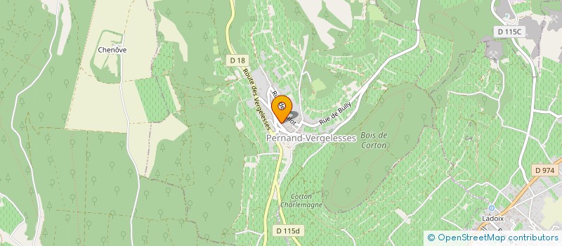 localisation de l'entreprise DOMAINE DUBREUIL - FONTAINE  PERNAND-VERGELESSES