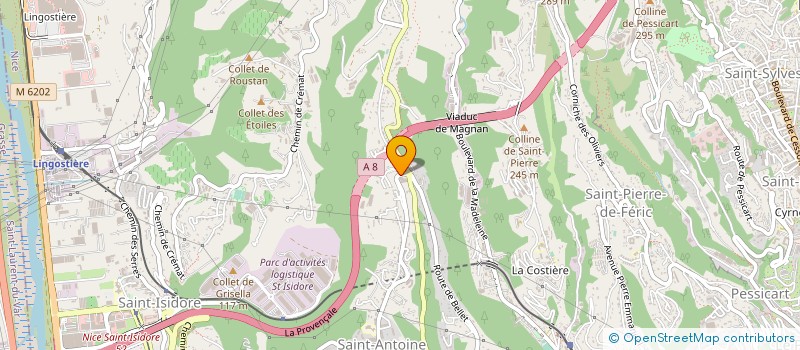 localisation de l'entreprise DOMAINE DURANDY à NICE