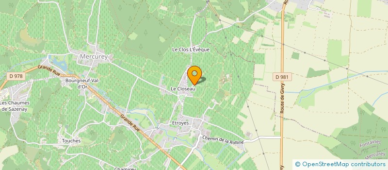 localisation de l'entreprise DOMAINE DUVERNAY P ET F à MERCUREY