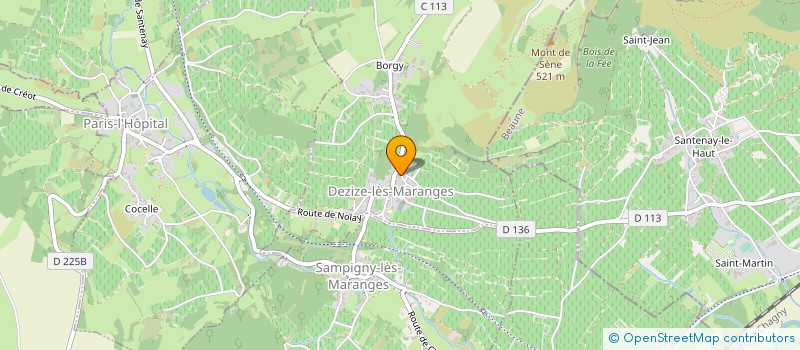 localisation de l'entreprise DOMAINE EDMOND MONNOT ET FILS  DEZIZE-LES-MARANGES